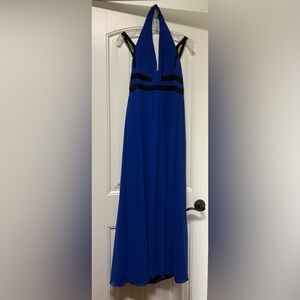 BCBGMaxAzria Royal Blue Maxi pleated dress